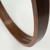 Large danish modern wall mirror with rosewood frame 1960s