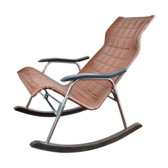 Mid Century folding rocking chair by Takeshi Nii