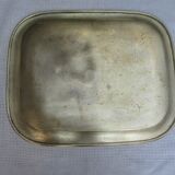 Rectangular brass top with engraved decoration