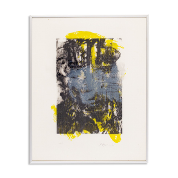 At Night, Color Lithograph, 41 x 51 cm