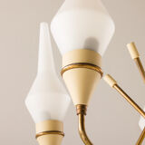 Italian mid-century chandelier in brass, 1950s