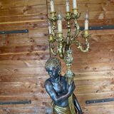 Nubian torch floor lamp