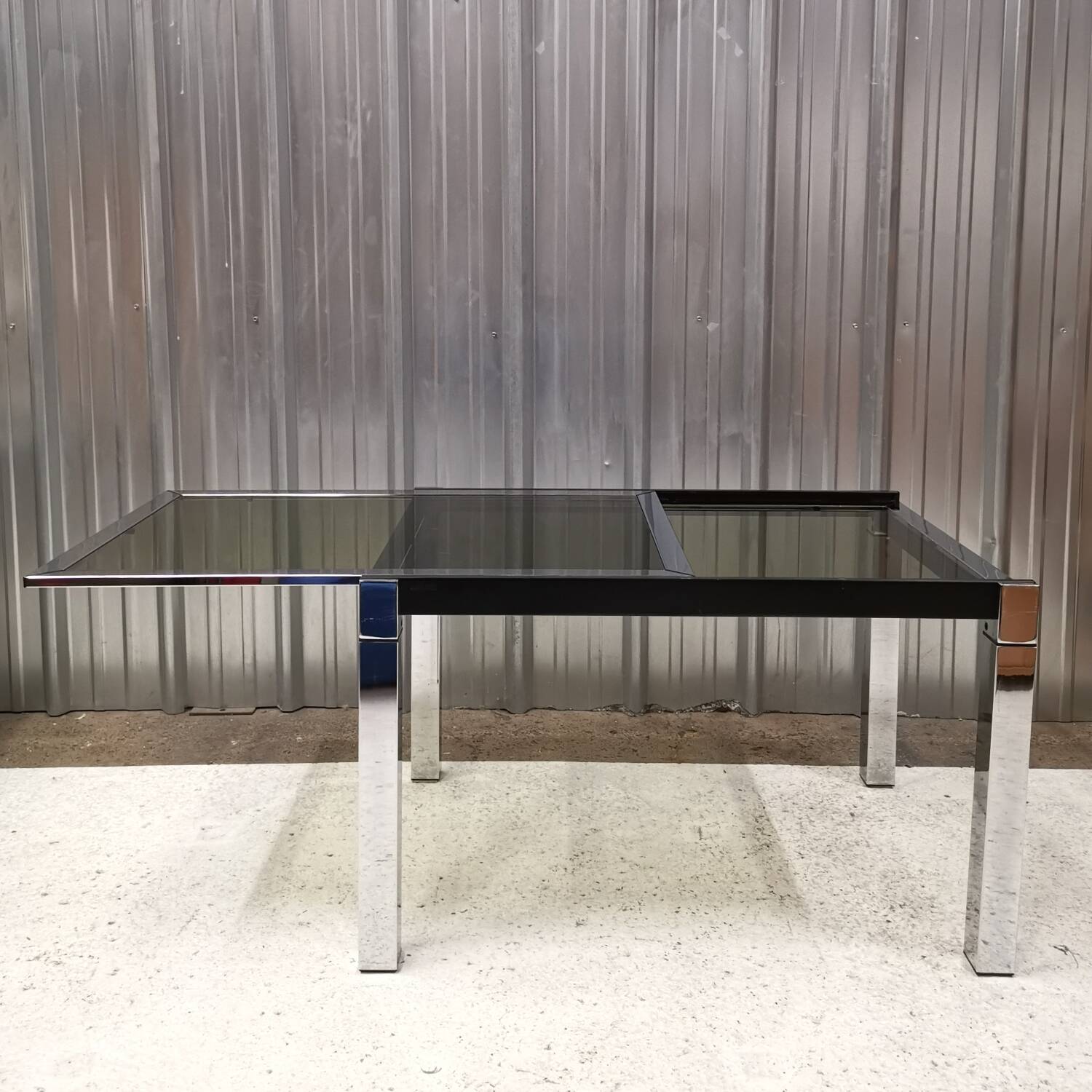 Table extensible La Métal Arredo, Italy, 1970