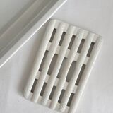 19th century Lunéville opaque ironstone earthenware asparagus dish