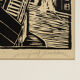 Hochbahn, B/W Linocut on Paper, 55 x 68 cm