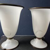Paire de lampes de table Barovier & Toso Primavera, Italie, années 1970
