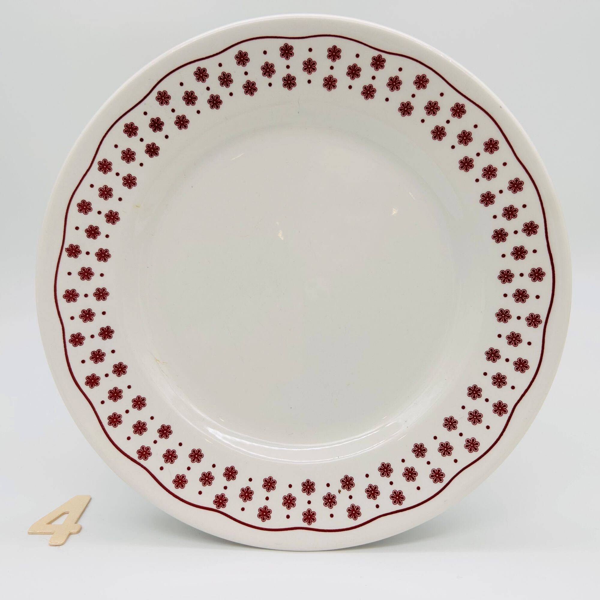 6 dessert plates "Nuova Fontebasso", Italy.