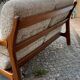 Teak and two-seater wool sofa from the 60s