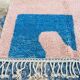 Handmade natural pure wool rug