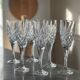 6 crystal flutes from Slovakia.