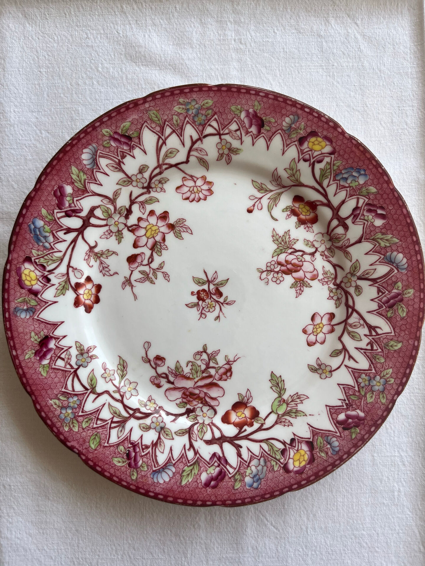 Plate Sarreguemines Minton