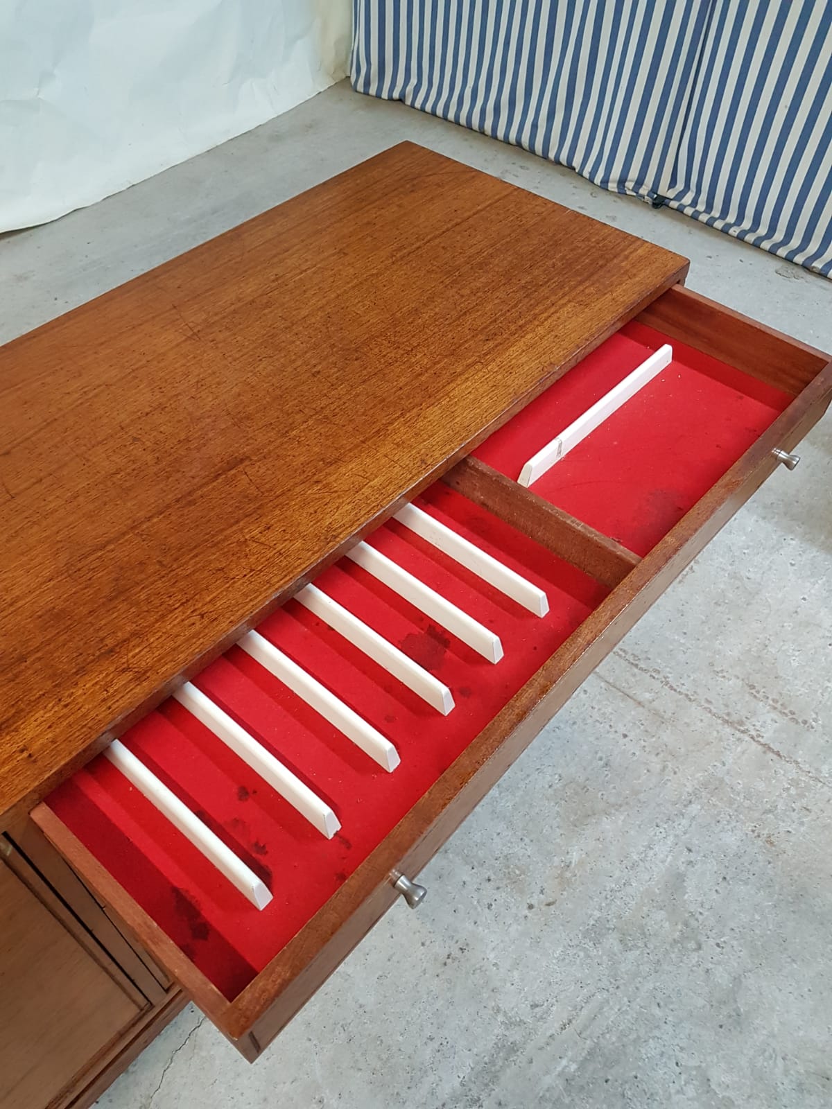 Vtg Mid Century 60s Tola Teak Sideboard Danish Italian Design Retro