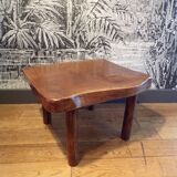 Brutalist coffee table in solid wood