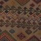 Vintage Turkish kilim, handwoven, 175x203 cm.