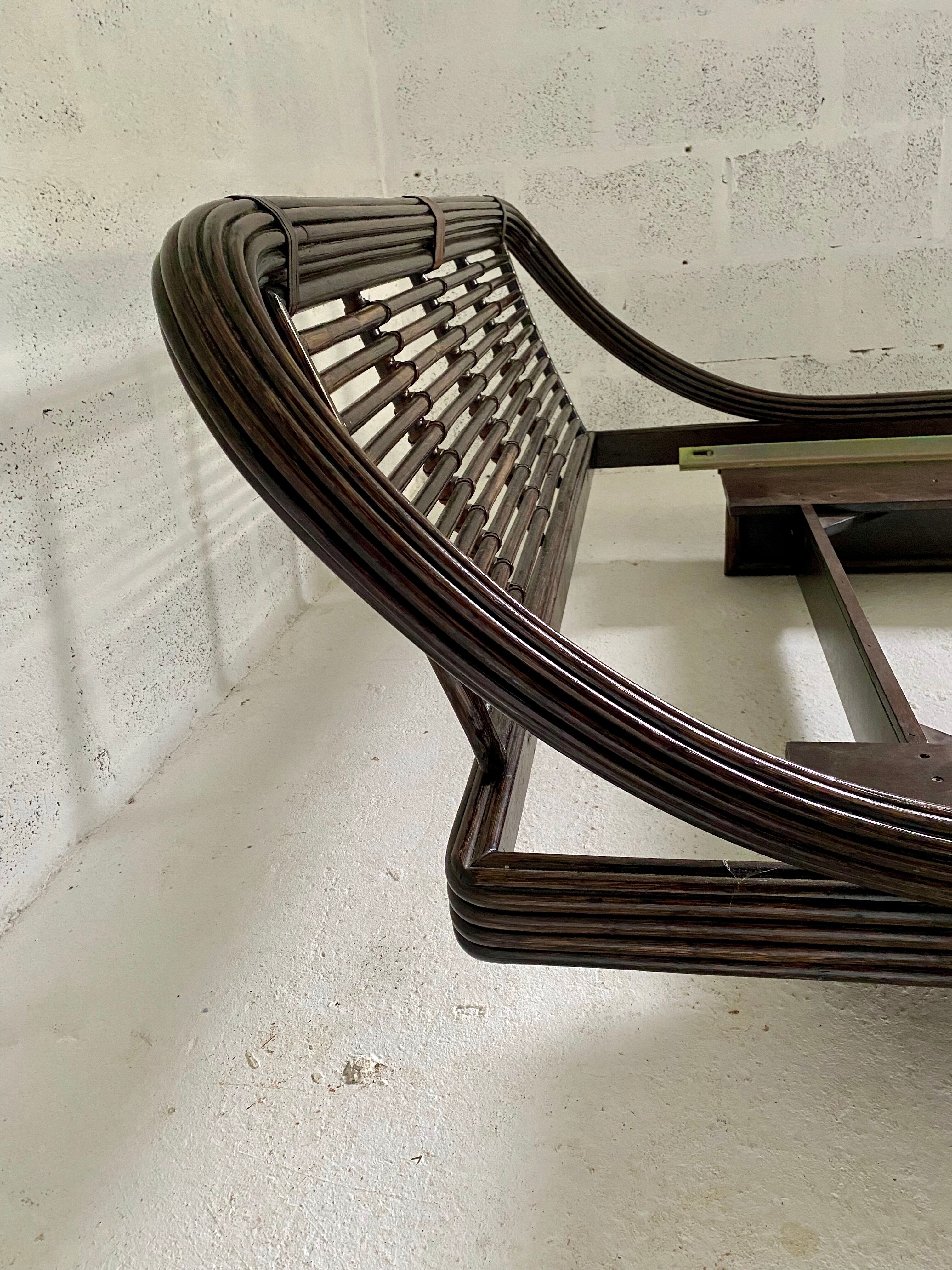 Vintage bamboo /rattan bed