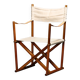 Mogens Koch MK-16 Folding Chair in Teak Wood with Canvas for Rud Rasmussen