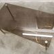 Gold brass coffee table with smoked glass 1970