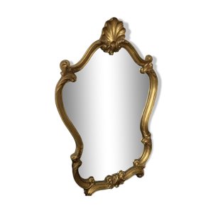miroir en bois doré