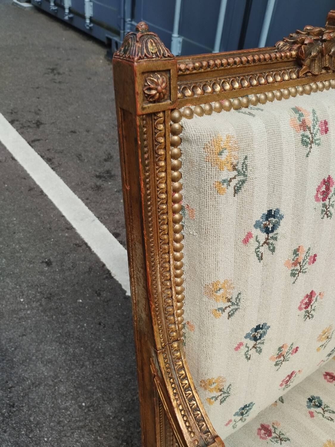 Pair of old Louis XVI style armchairs