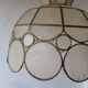 Capiz & Brass Mother-of-Pearl Pendant - Vintage 1970