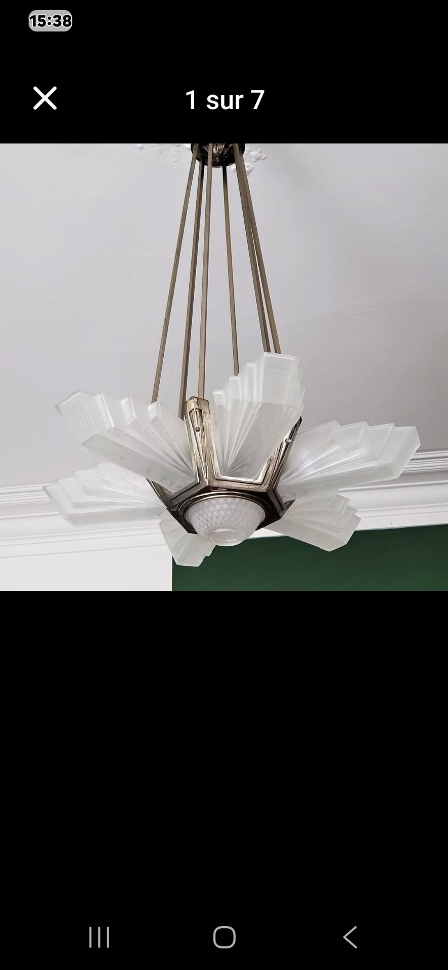 Lustre art déco 1930