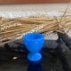 Antique blue opaline egg cup