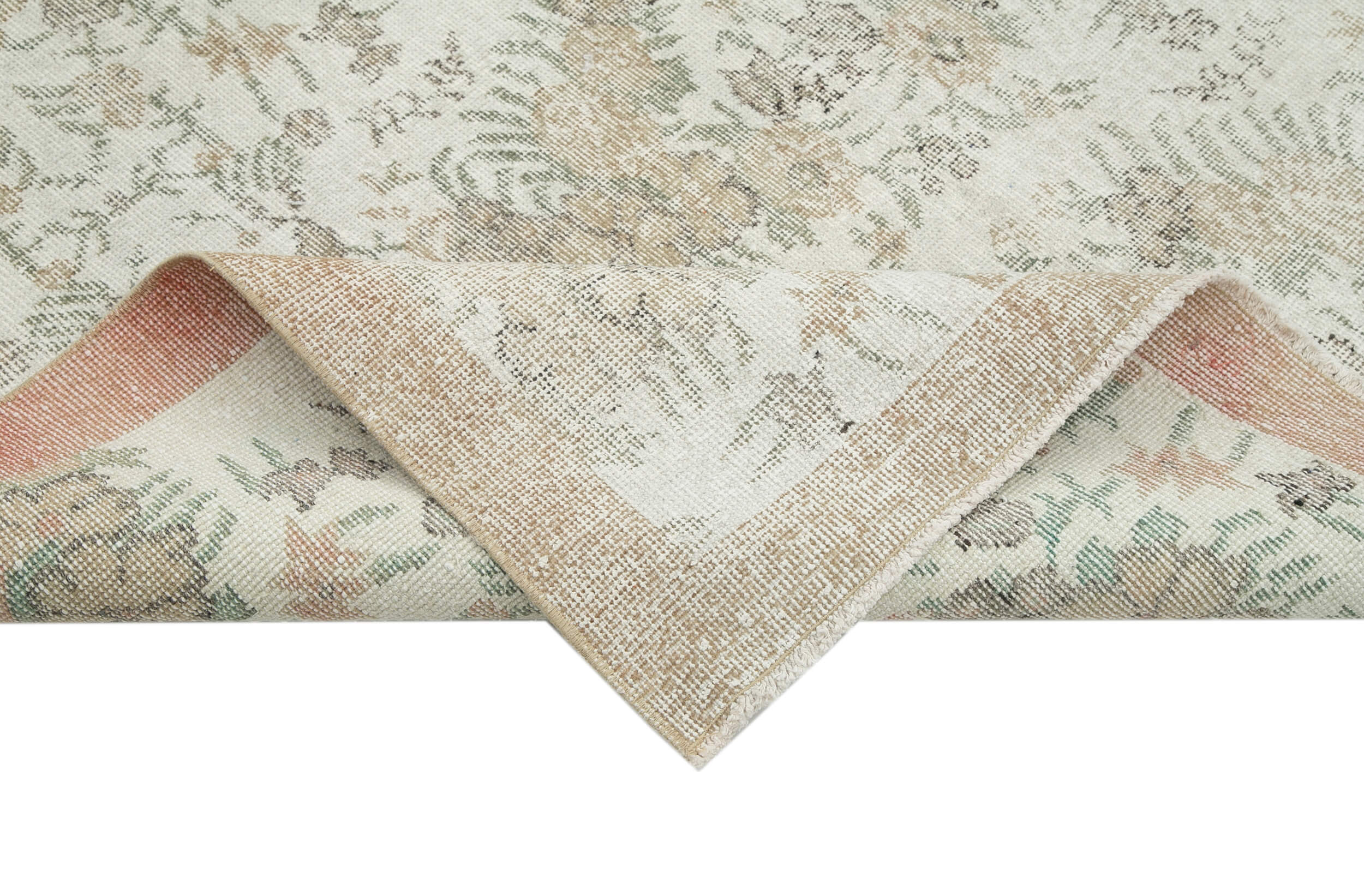 Turkish hand-knotted 1970s beige carpet 172 cm x 270 cm