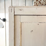 Armoire parisienne patine blanche