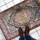 Tapis persan vintage en soie de Tabriz, fait main, 78 cm x 133 cm, années 1950 - 1C1150