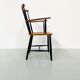Danish spindle teak armchair, 1950s