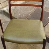 Set of 4 chairs model 78 by Niels Otto Moller for JL Mollers