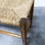 Rustic artisanal brutalist bench 1960 93cm