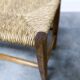 Rustic artisanal brutalist bench 1960 93cm