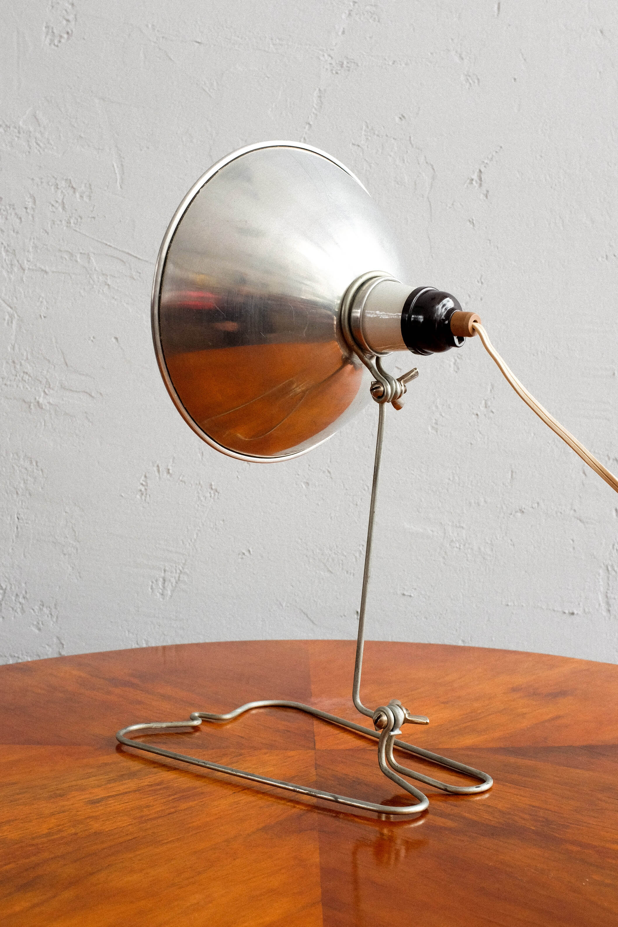 Industrial bakelite and metal table lamp, 1960s