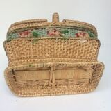 Old child wicker basket