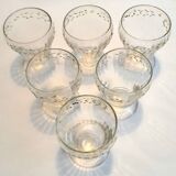 Set of 6 small aperitif glasses