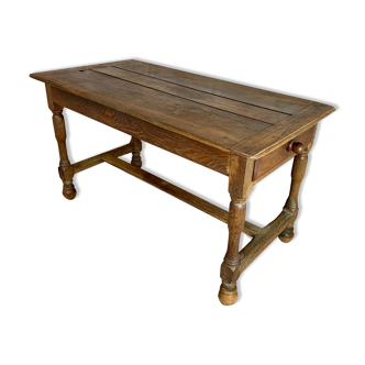 Antique oak farmhouse table