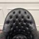 Classic English Chesterfield Desk Chair Black