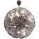 Midcentury Glass Dandelion Chandelier, Sputnik, 1970s