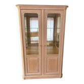 Vitrine/meuble d'exposition vintage en palissandre blanc des années 90