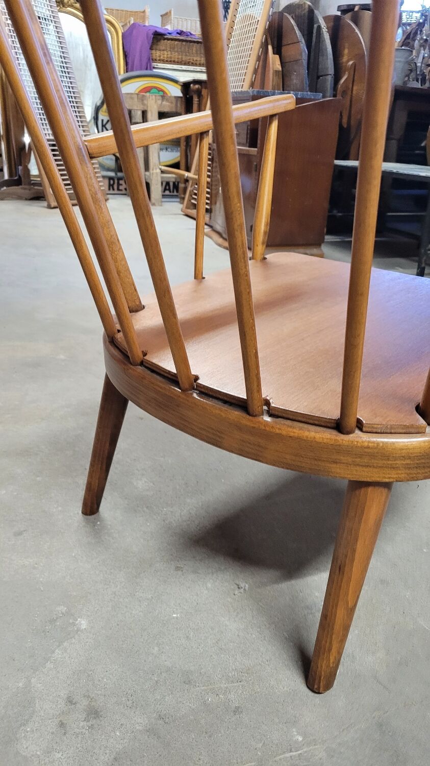 Fauteuil baumann modèle éventail 1950 vintage