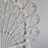 Peacok rattan armchair