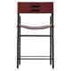 Par Taburete de Bar Classique Contemporain en Cuir Coñac avec Structure en Caoutchouc Noir