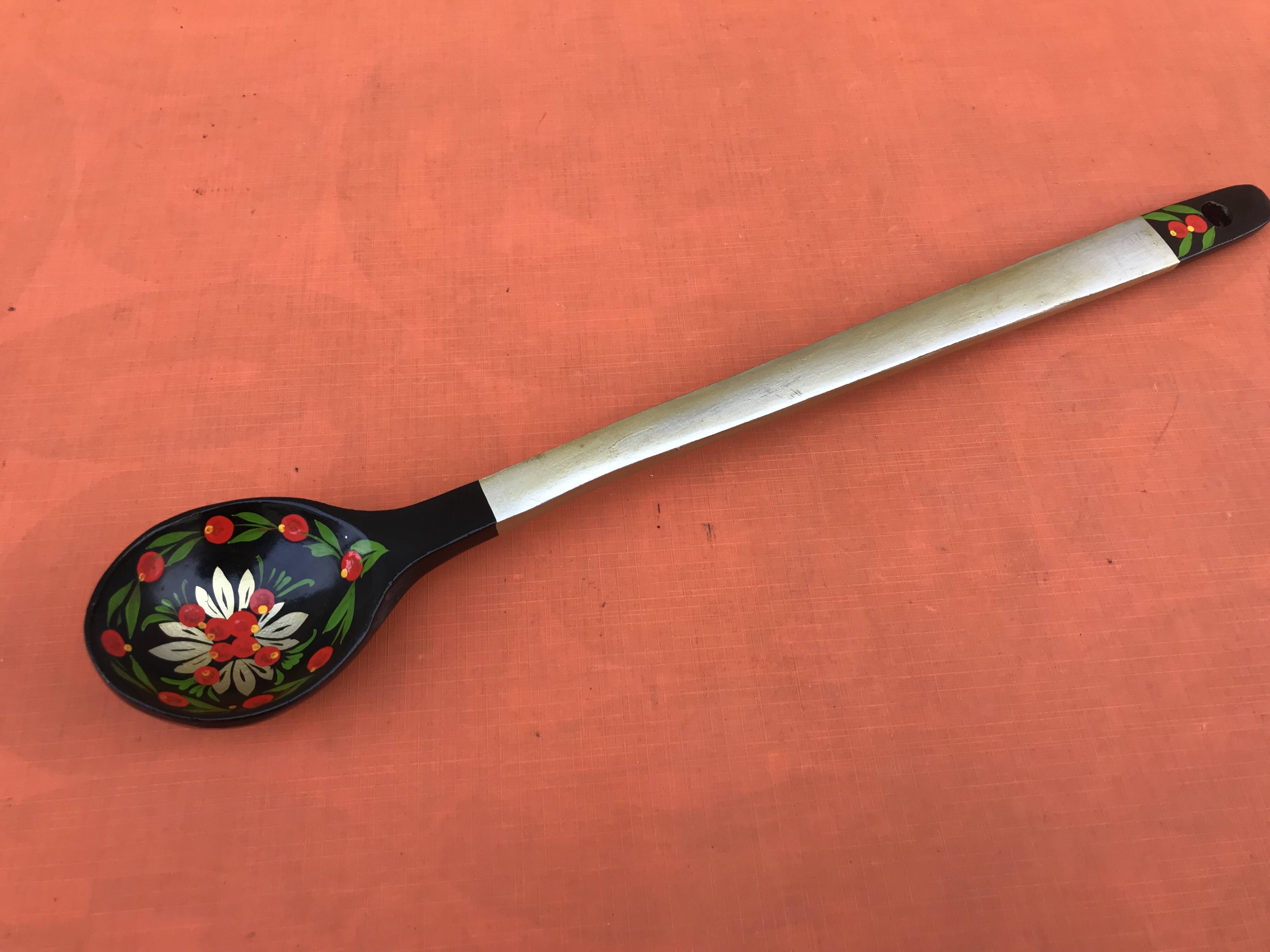 Spoon (large model) Painted and lacquered wood