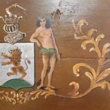 Large painted bench chest 149X58