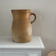 Old stoneware pitcher