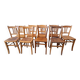 Bistro chair set of mismatched chairs from the 50s and 60s
