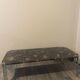 Table basse vintage roche bobois marbre pieds chromé circa 1970s