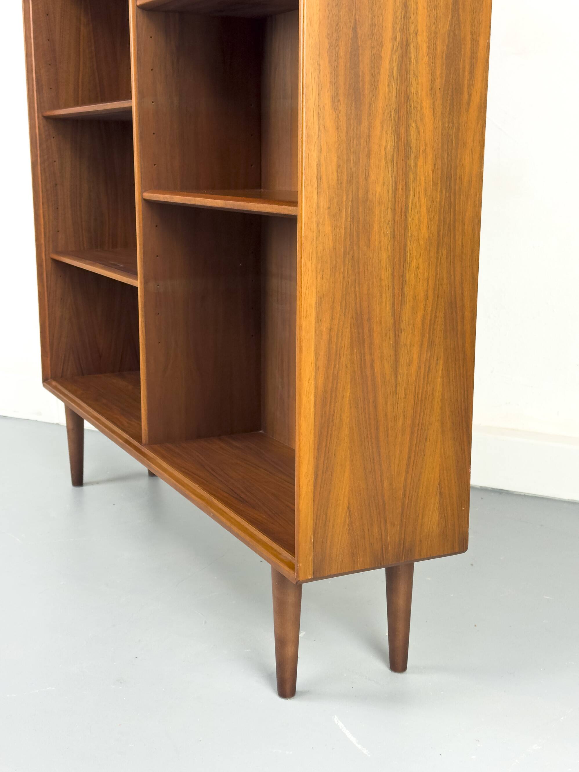 Large Walnut Bookcase by Bertil Fridhagen for Bodafors, 1969