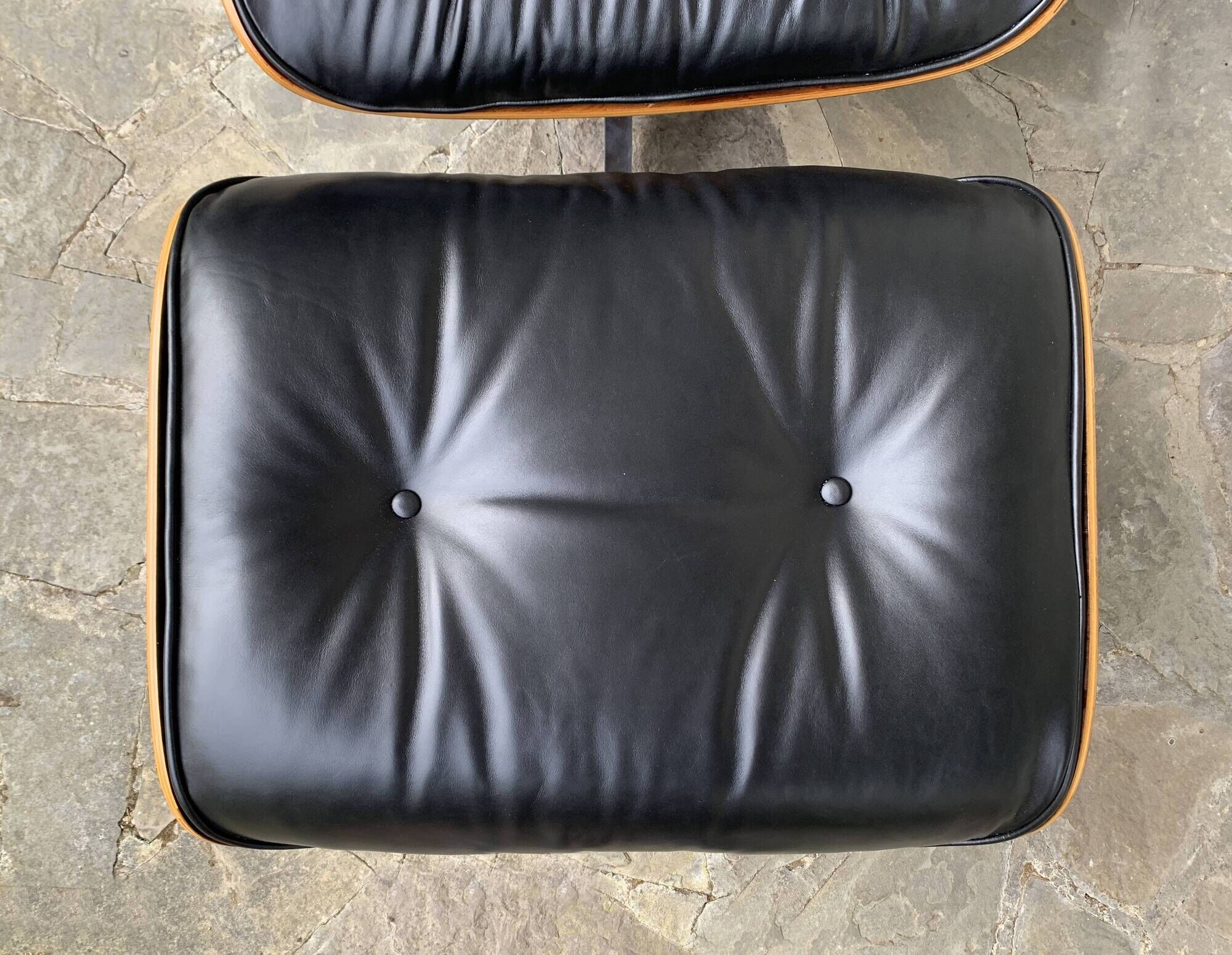 Fauteuil Lounge Herman Miller Charles & Ray Eames 1976 Palissandre Nv Cuir